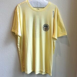 NWOT!  Billabong yellow 100% cotton t-shirt. Never worn!  Yellow, size XL